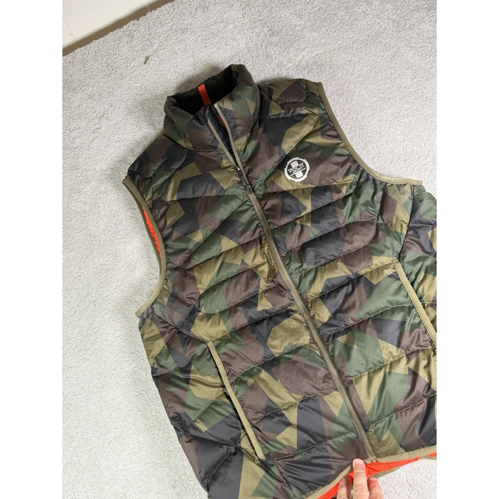 Polo Sport Ralph Lauren Men's Camouflage Duck Down Puffer Vest XLT Packable